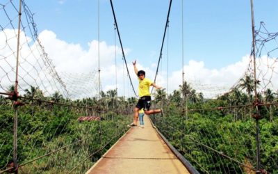 A Steel Hanging Bridge